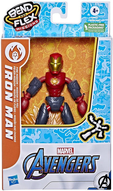 AVENGERS BEND FLEX IRON MAN FIRE MI