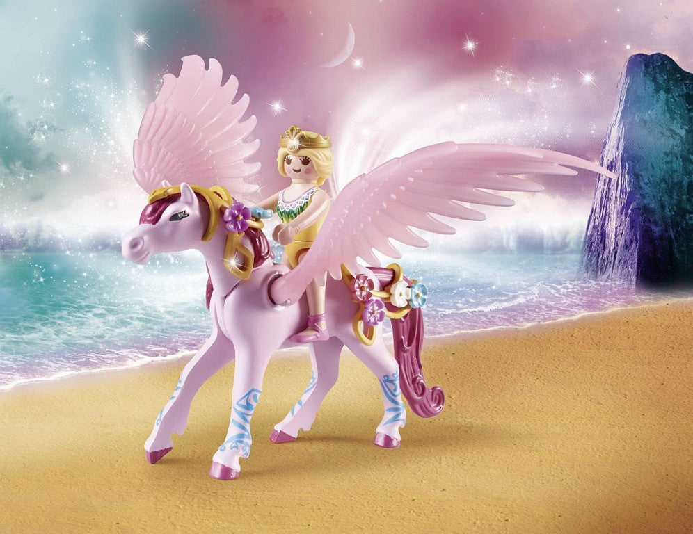 CARROZZA CON UNICORNO E PEGASO