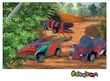 LEGEND OF ANIMALS JURASSIC CAR-SET