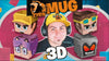 MUG 3D LYON GAMER GRIGIA