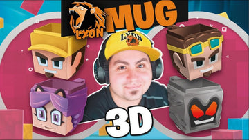 MUG 3D LYON GAMER GRIGIA