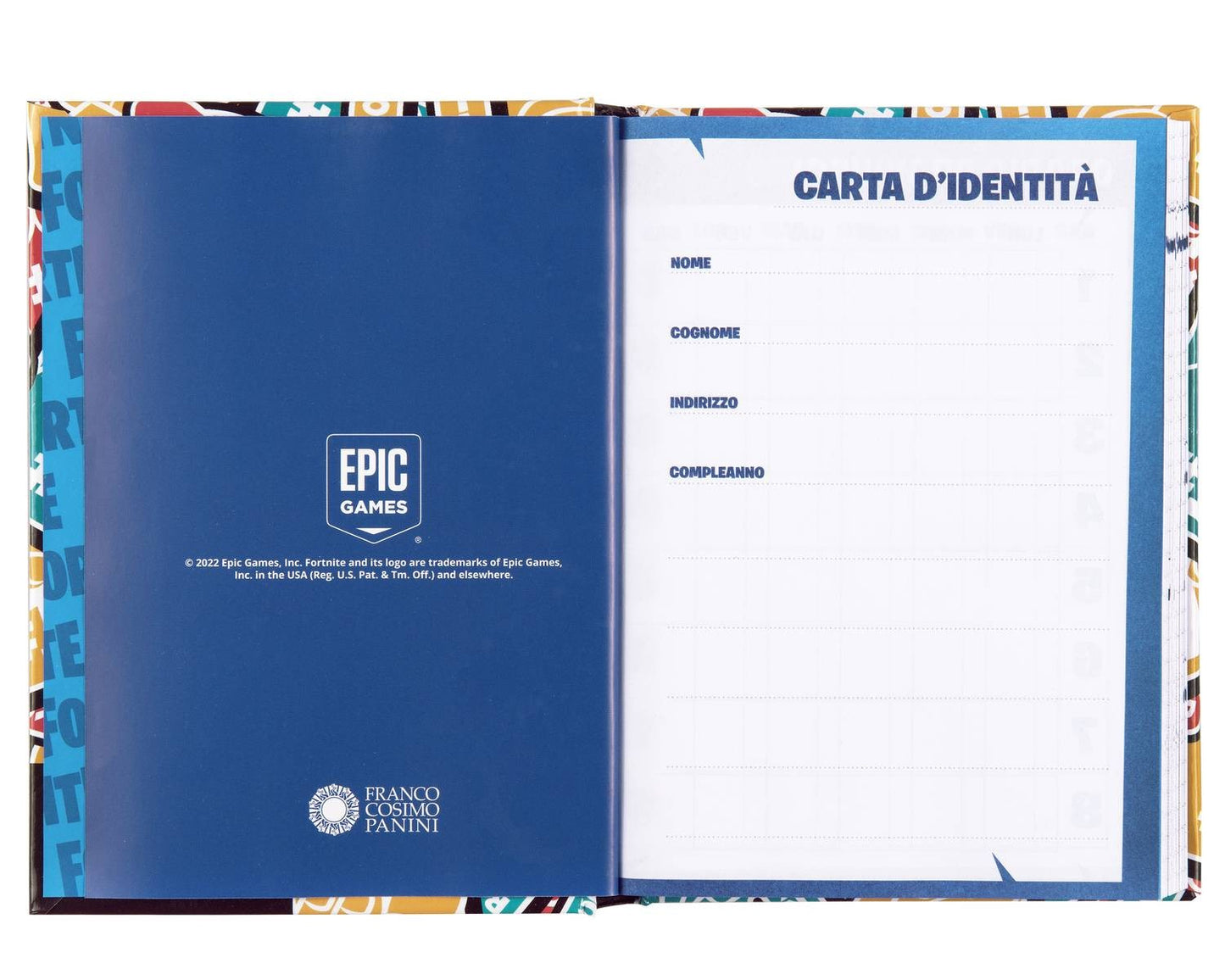 DIARIO 12 MESI STANDARD FORTNITE