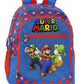 ZAINO SCUOLA ORGANIZZATO SUPERMARIO