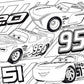 DISNEY PUZZLE DF MAXI FLOOR 60 CARS