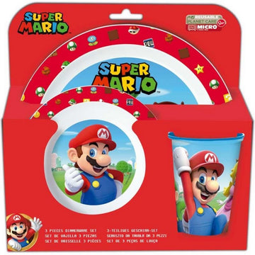 SUPER MARIO SET 3 PZ MICRO 2 PIATTI