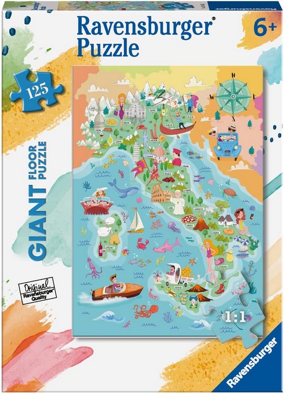 MAPPA DELL'ITALIA PUZZLE 125 PZ GIG