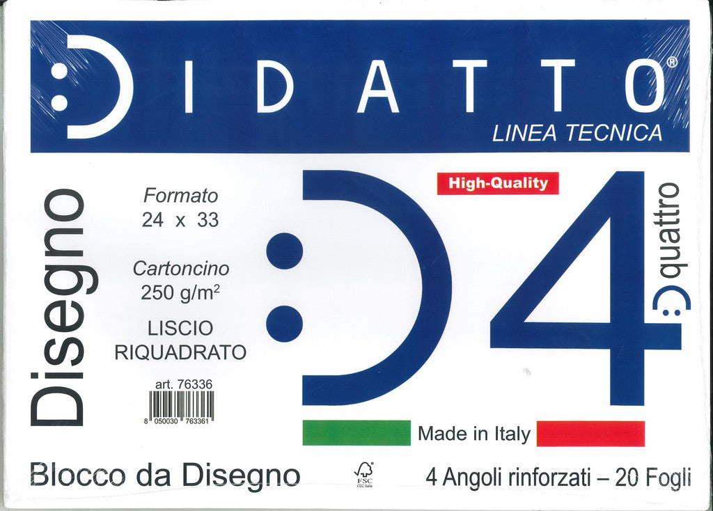 BLOCCO DISEGNO DIDATTO D4 24X33 250
