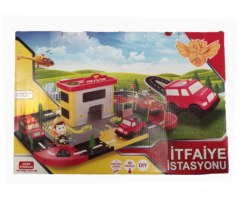 PLAYSET ROAD 204CM STAZIONE POMPIER