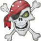 TESCHIO PIRATA CON OSSA INCROCIATE