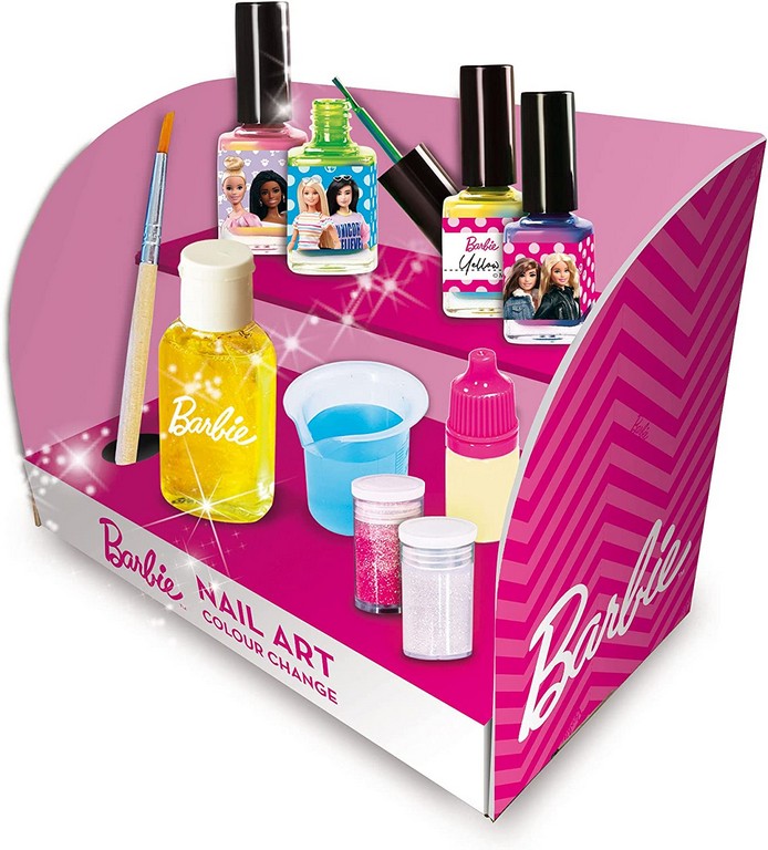 BARBIE NAIL ART COLOUR CHANGE