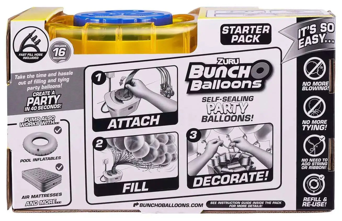Bunch O Balloons Party Pump Gold con 16 Palloncini ZURU