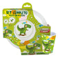 DINOSAURO SET 3 PZ 2 PIATTI + BICCH