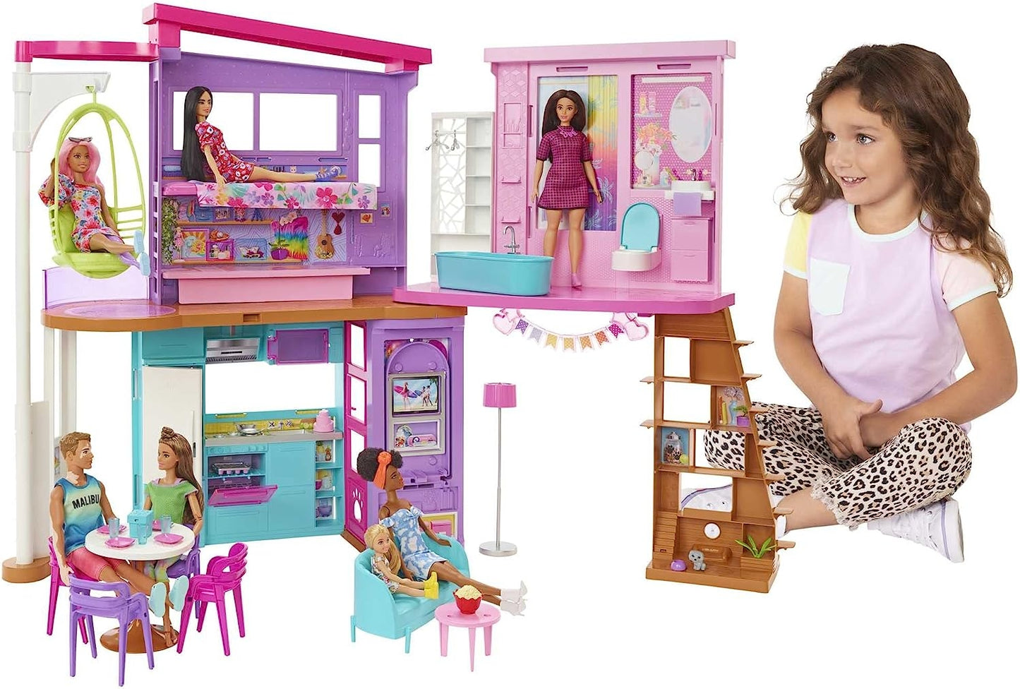 BARBIE CASA DI MALIBU' TV HCD50
