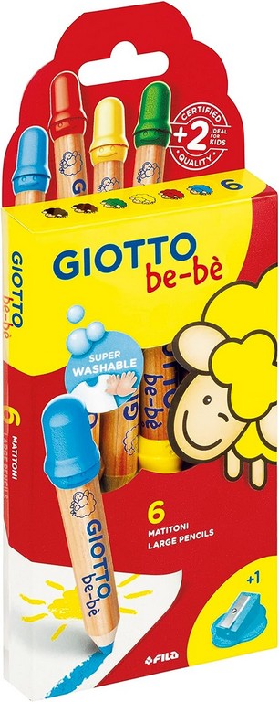 GIOTTO BEBE MATITONI 6 COLORI