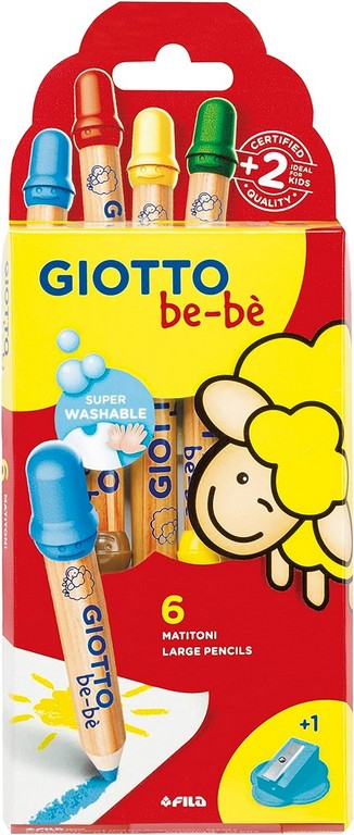 GIOTTO BEBE MATITONI 6 COLORI