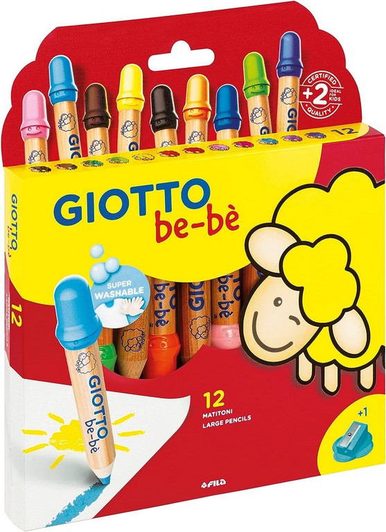 GIOTTO BEBE MATITONI 12 COLORI