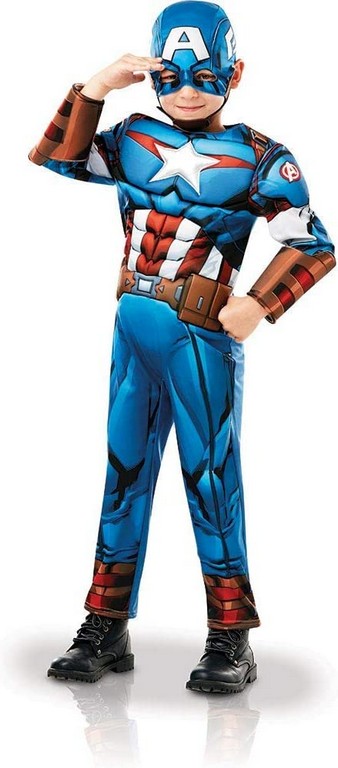 VESTITO CAPITAN AMERICA LUSSO SIZE