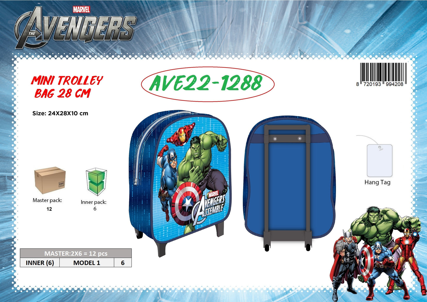 MINI TROLLEY AVENGERS