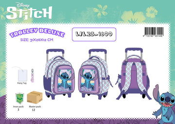 MINI TROLLEY DELUXE STITCH GIRL