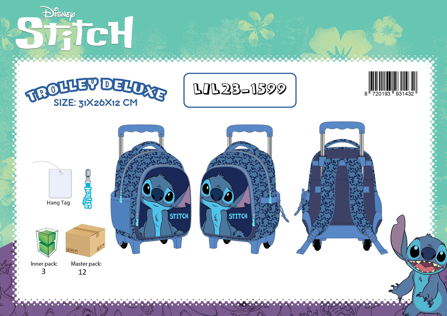 MINI TROLLEY DELUXE STITCH BOY