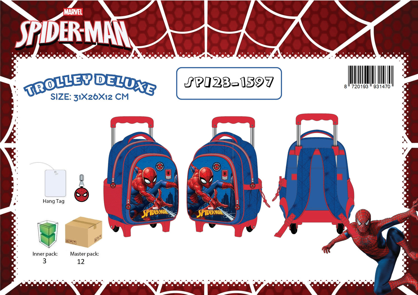 MINI TROLLEY DELUXE SPIDERMAN