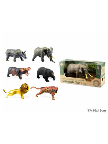 WILD LIFE SOFT ANIMALI SAVANA 6 ASS