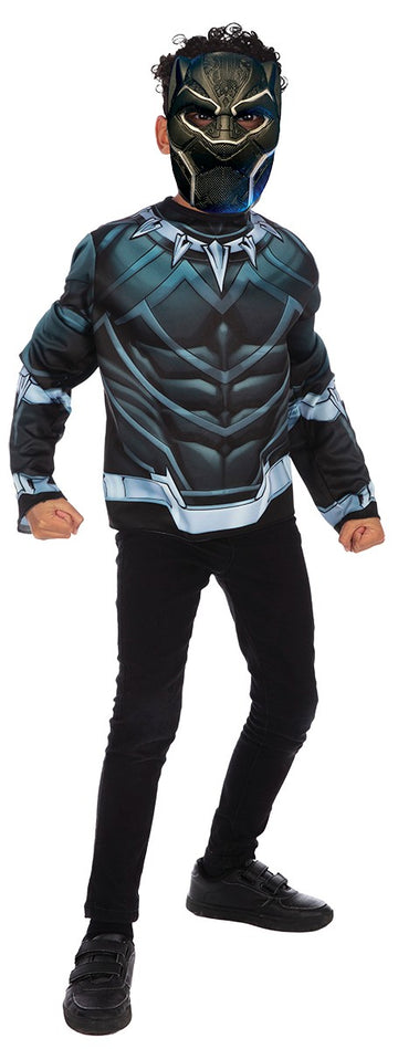 TOP E MASCHERA BLACK PANTHER