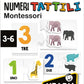 CONTO I NUMERI TATTILI MONTESSORI