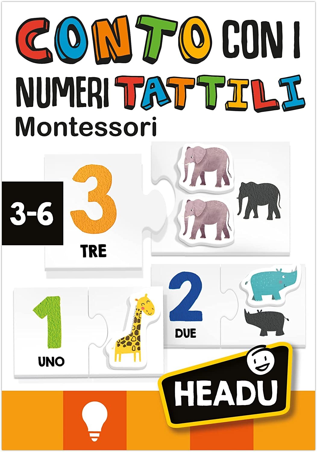 CONTO I NUMERI TATTILI MONTESSORI