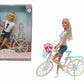CITY LIFE FASHION DOLL CON BICI