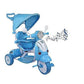 TRICICLO SCOOTER CON CAPPOTTINA BLU