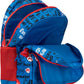 Super Mario – Zaino Scuola Organizzato Blu Panini con Tasche Porta Borraccia