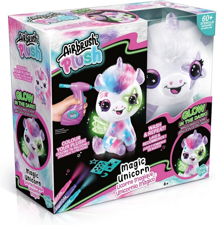 AIRBRUSH PLUSH MAGIC UNICORNO