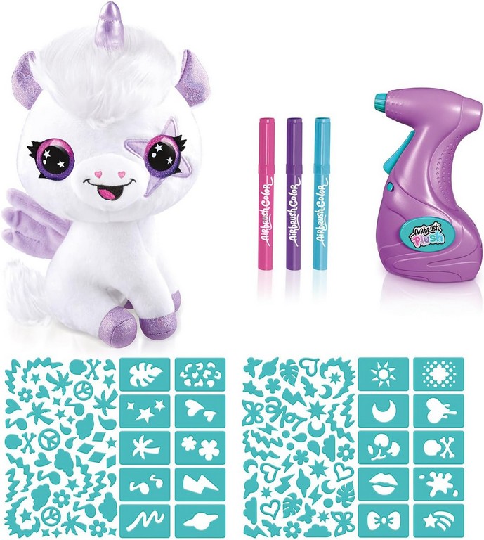 AIRBRUSH PLUSH MAGIC UNICORNO