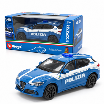 1:43 Bburago Alfa Romeo Stelvio Polizia di Stato – Modellino