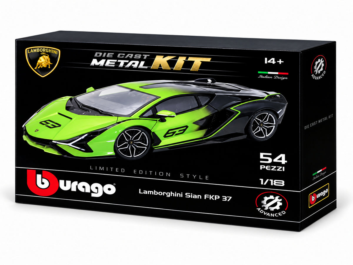 1:18 Bburago Lamborghini Sián FKP 37 Metal Kit – Modellino da Assemblare