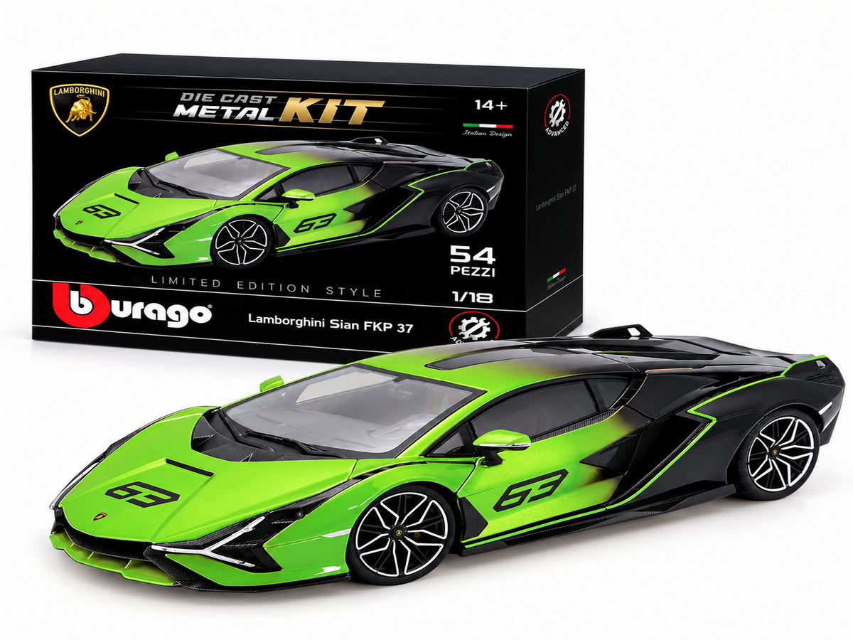 1:18 Bburago Lamborghini Sián FKP 37 Metal Kit – Modellino da Assemblare