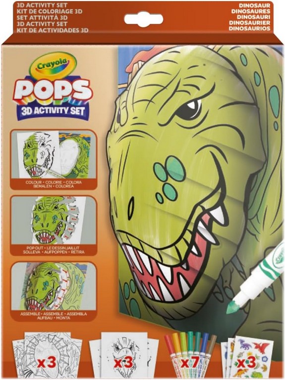 SET ATTIVITA' POPS DINOSAURI