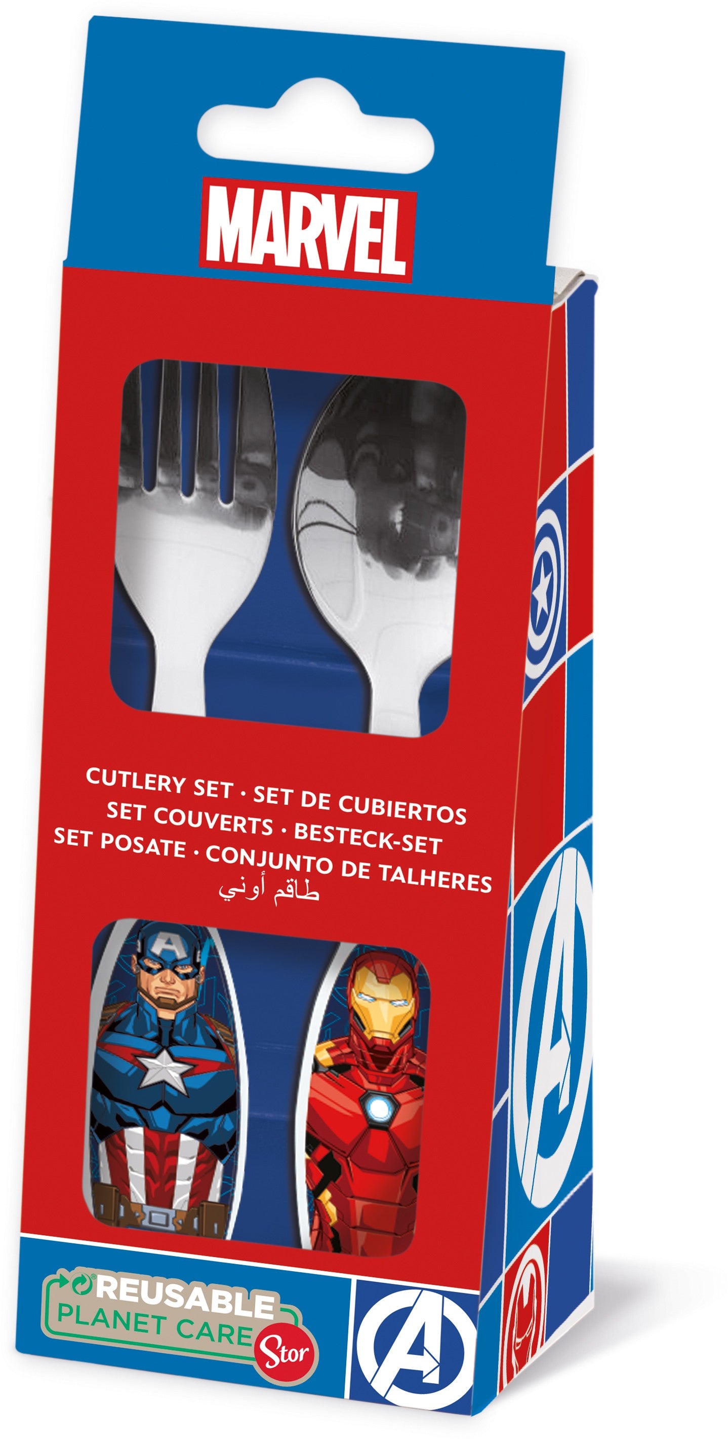AVENGERS SET 2 POSATE D'ACCIAIO