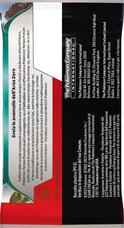 CARD POKEMON SV4 PARADOSSO TEMPORAL