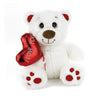 ORSO BIANCO SAN VALENTINO 20CM MISS