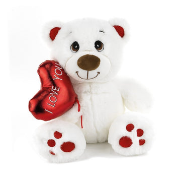 ORSO BIANCO SAN VALENTINO 20CM MISS