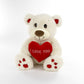 ORSO PANNA CM 30 SEDUTO I LOVE YOU