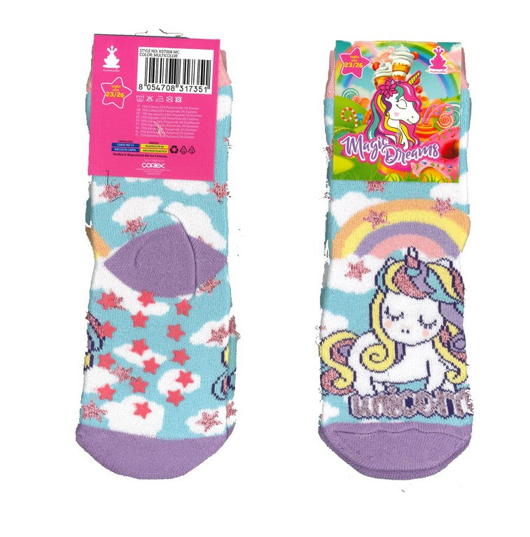 CALZINI ANTISCIVOLO   UNICORNO