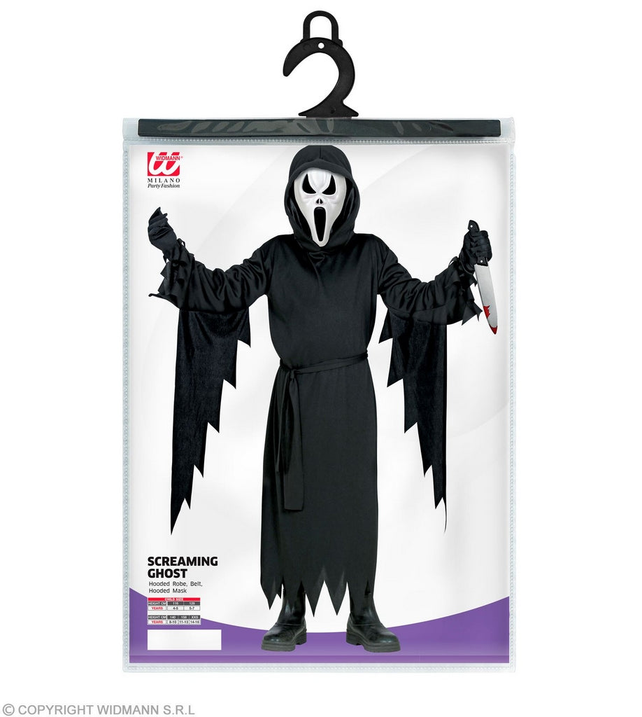 COSTUME SCREAMING GHOST 5-7 ANNI
