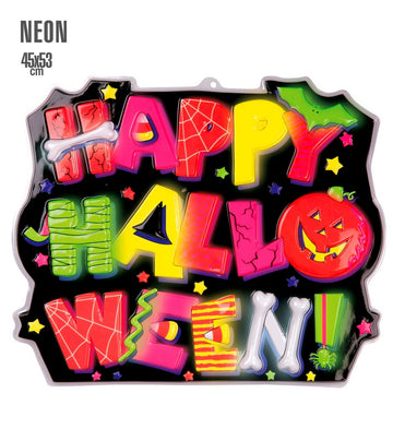 INSEGNA HAPPY HALLOWEE3D FLUO 45X53