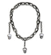 COLLANA CATENA CON TESCHI W9831H