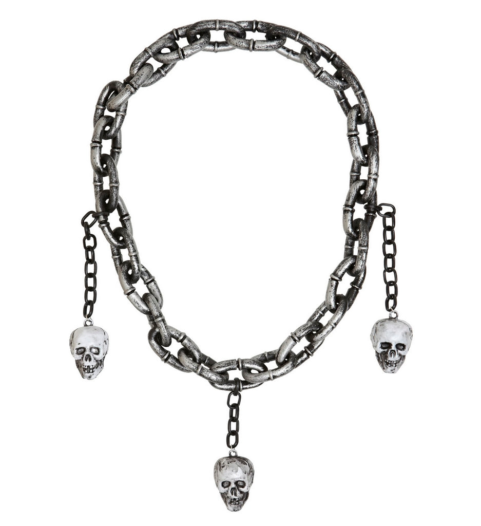 COLLANA CATENA CON TESCHI W9831H