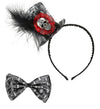 CERCHIETTO C/MINI CAPPELLO C/TESCHI