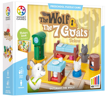 SmartGames Il Lupo e i Sette Capretti – Gioco di Logica con 48 Sfide, 3–7 Anni